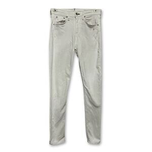 Rag & Bone Skinny Jeans Stretch Material Cotton Blend Denim White W US 25 NWOT